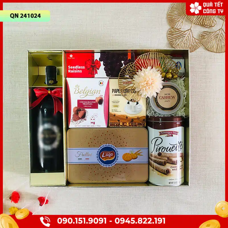 Hộp quà Tết 2024 - QN241024 1 mời quý khách ghé thăm quatetcongty.com để mua sản phẩm chính hãng