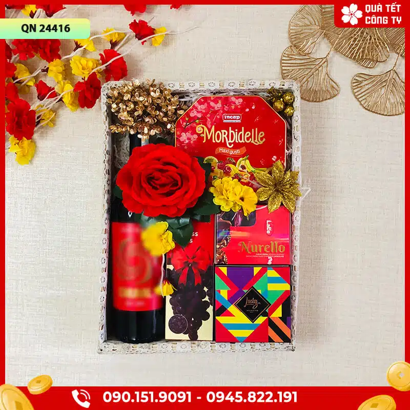 Khay quà Tết 2024 - QN24416 1 mời quý khách ghé thăm quatetcongty.com để mua sản phẩm chính hãng