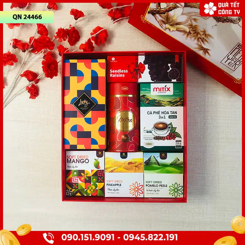 Hộp quà Tết 2024 - QN24466 1 mời quý khách ghé thăm quatetcongty.com để mua sản phẩm chính hãng