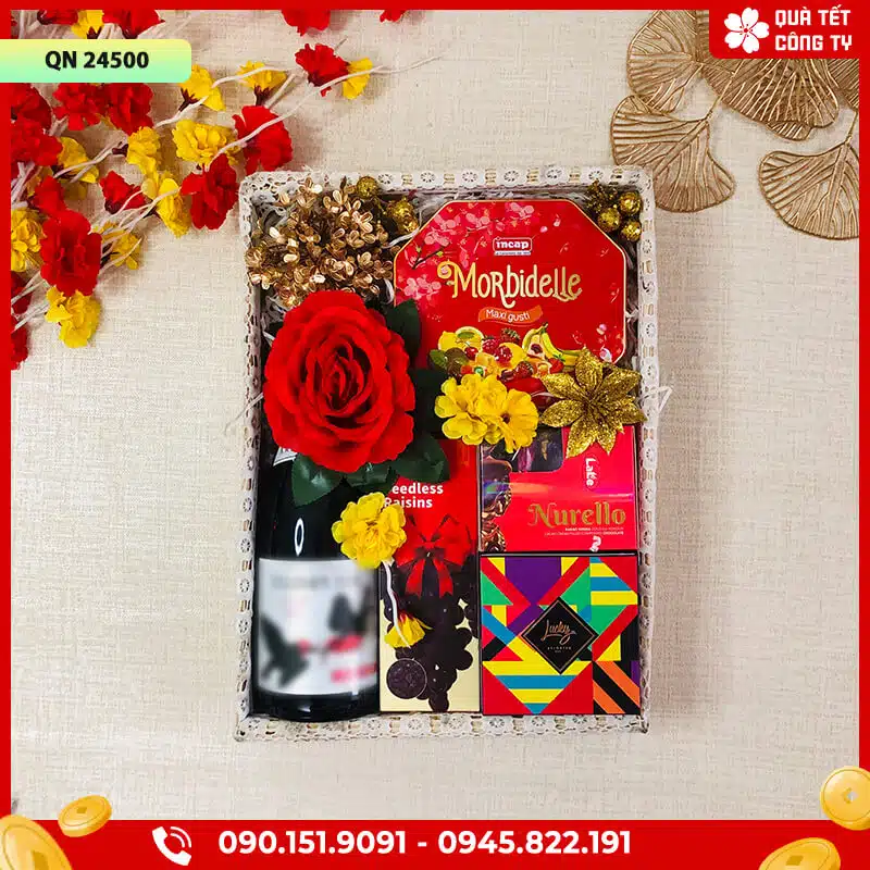 Khay quà Tết 2024 - QN24500 1 mời quý khách ghé thăm quatetcongty.com để mua sản phẩm chính hãng