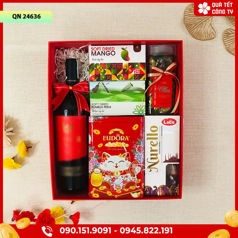 Hộp quà Tết 2024 - QN24636 1 mời quý khách ghé thăm quatetcongty.com để mua sản phẩm chính hãng