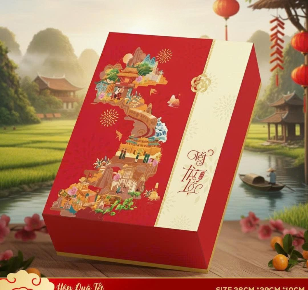 Hộp quà Tết 2026 HQ26384 4 Hộp quà Tết 2026