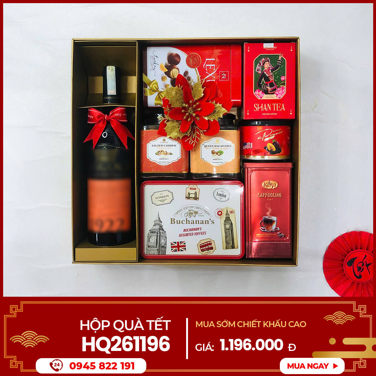 Hộp quà Tết 2026 HQ261196 1 Hộp quà Tết 2026 HQ261196