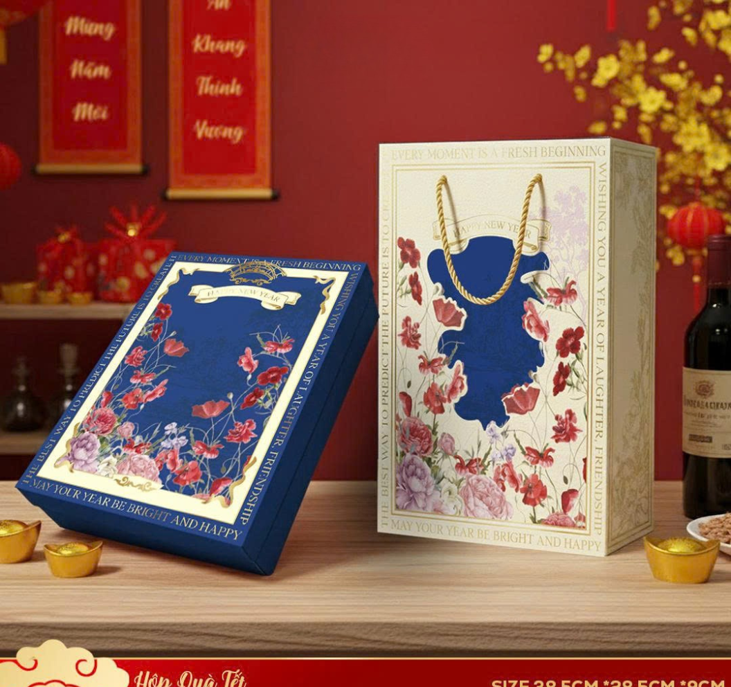 Hộp quà Tết 2026 HQ26384 3 Hộp quà Tết 2026