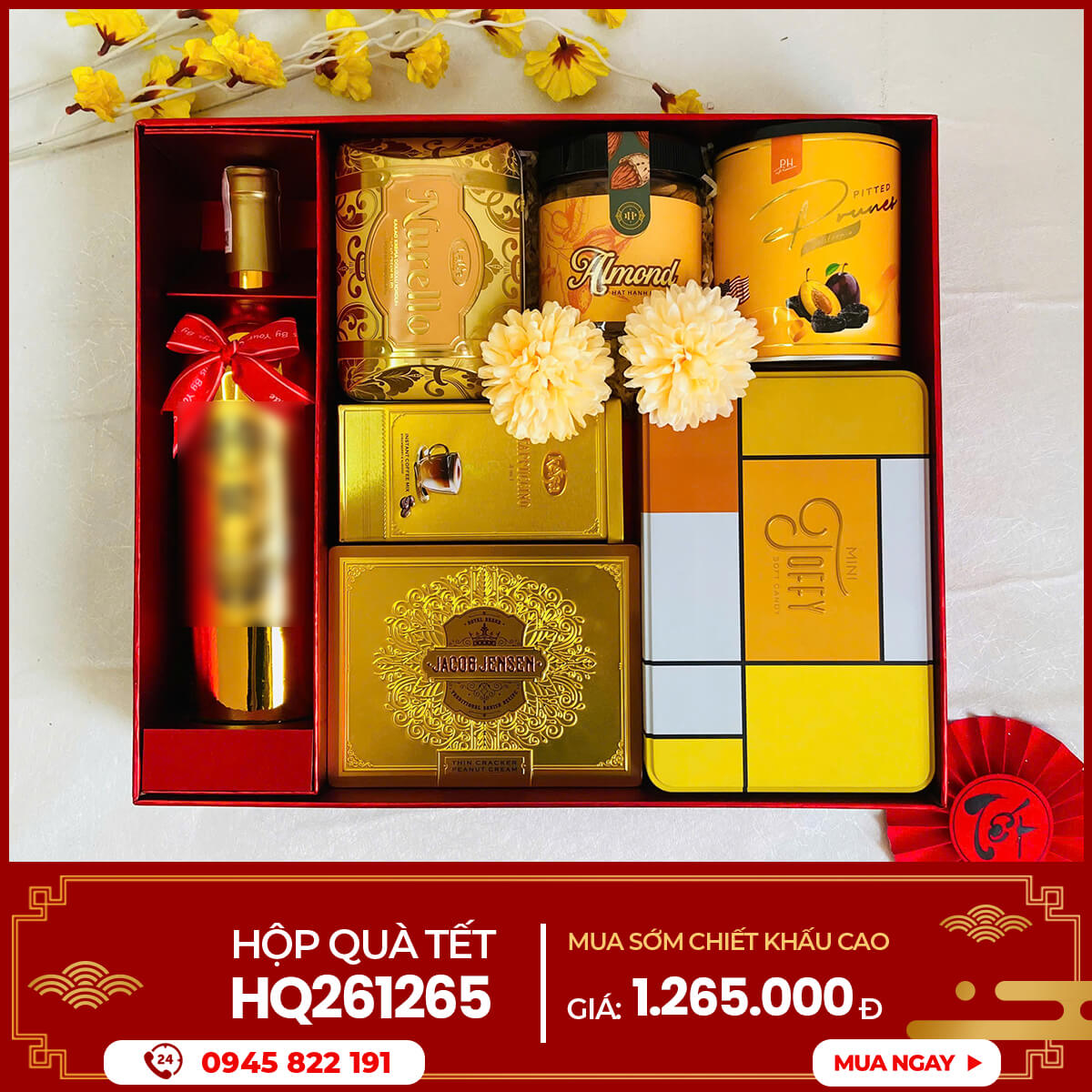 Hộp quà Tết 2026 HQ261265 1 Hộp quà Tết 2026 HQ261265