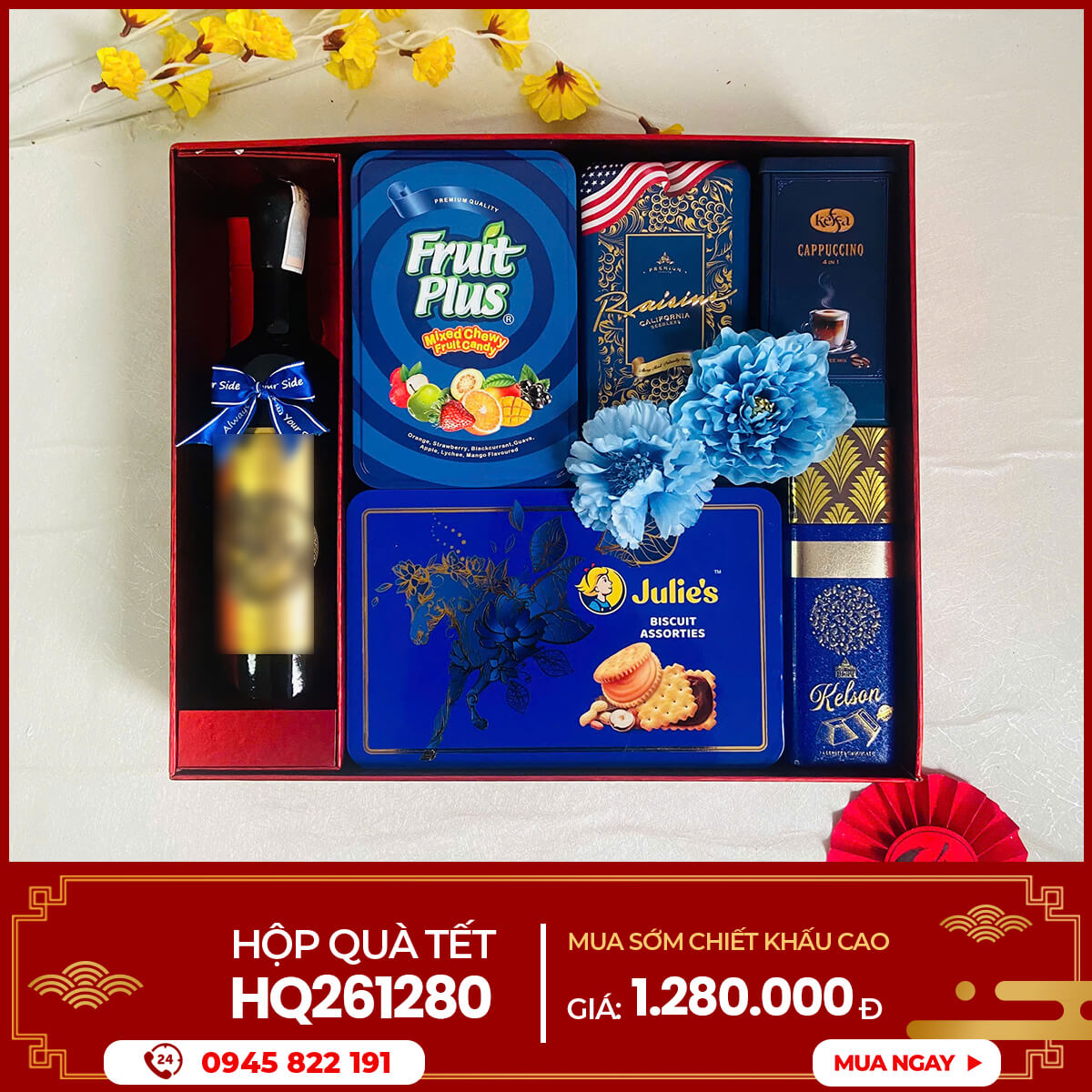 Hộp quà Tết 2026 HQ261280 1 Hộp quà Tết 2026 HQ261280