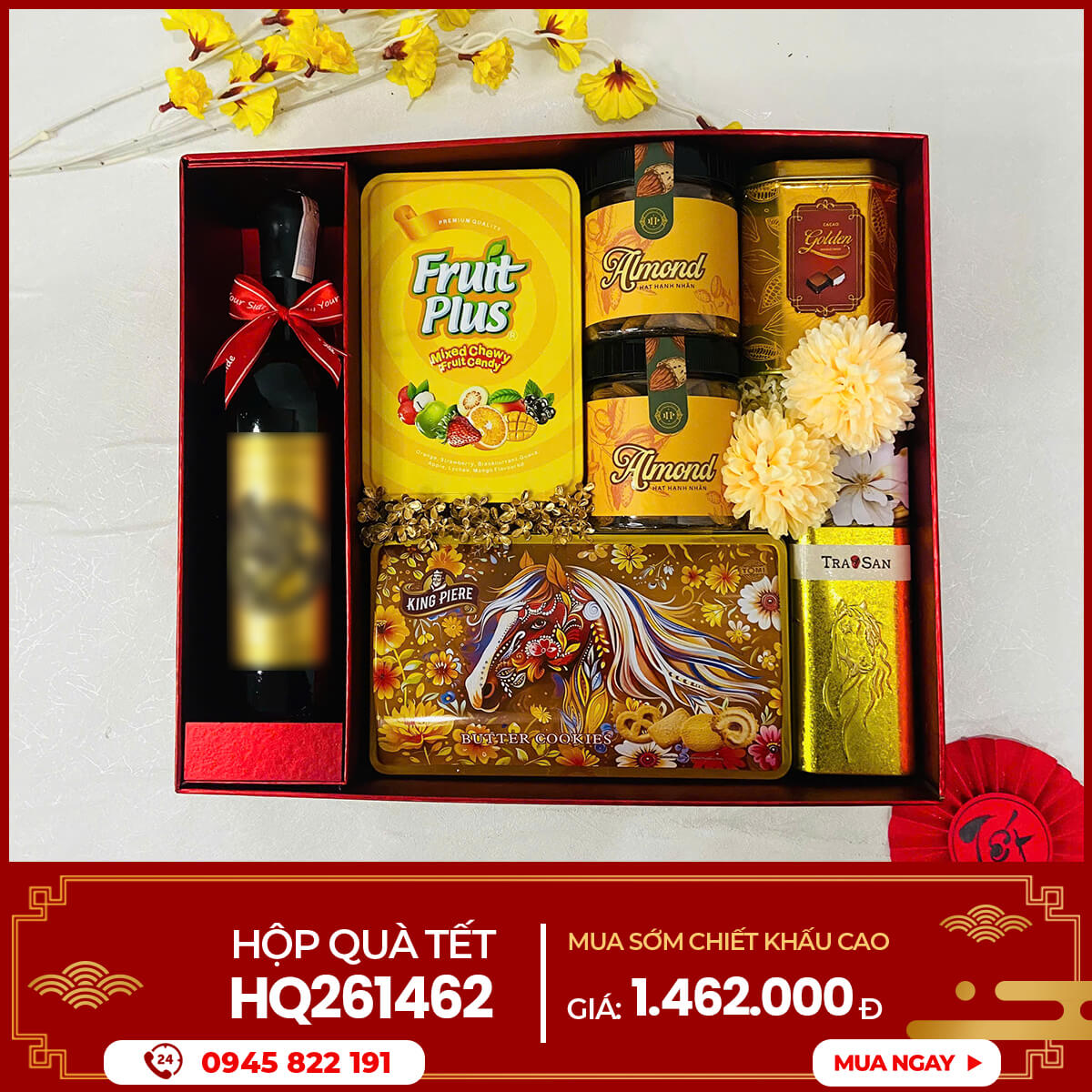 Hộp quà Tết 2026 HQ261462 1 Hộp quà Tết 2026 HQ261462