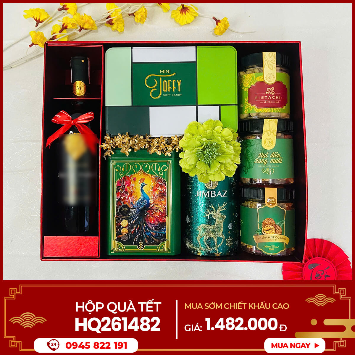 Hộp quà Tết 2026 HQ261482 1 Hộp quà Tết 2026 HQ261482