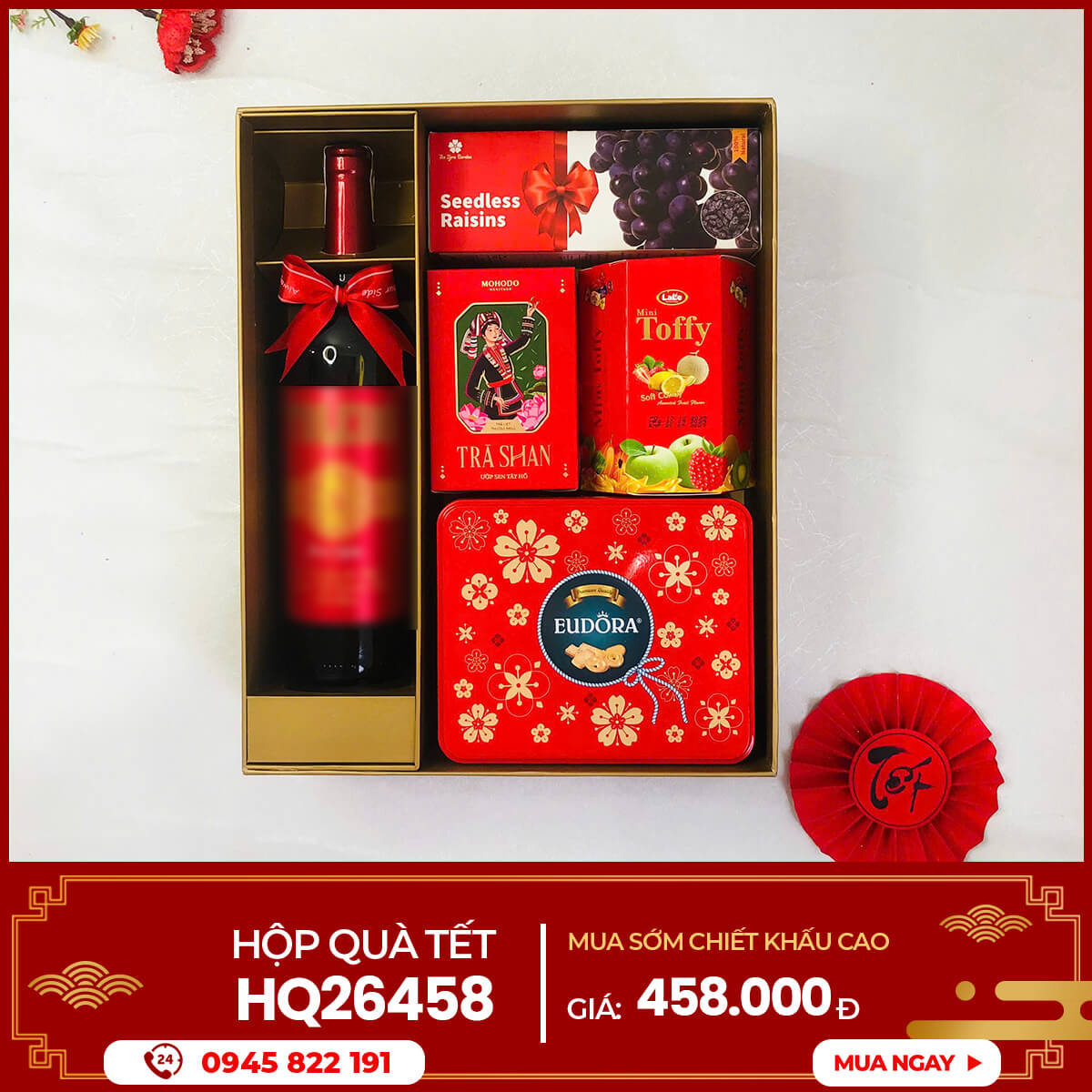 Hộp quà Tết 2026 HQ26458 1 Hộp quà Tết 2026 HQ26458