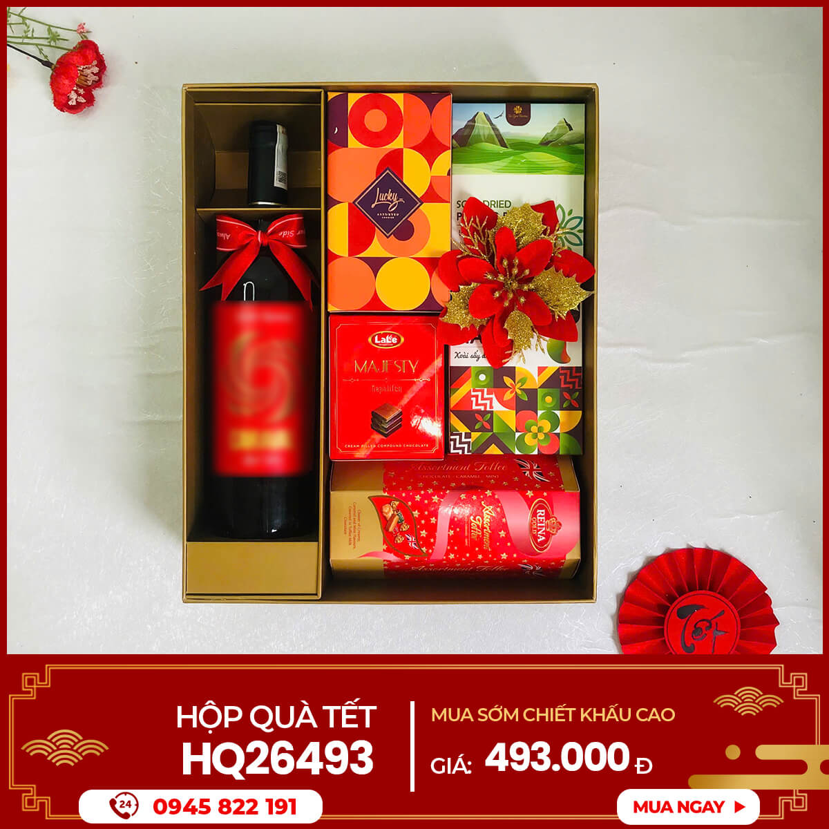 Hộp quà Tết 2026 HQ26493 1 Hộp quà Tết 2026 HQ26493