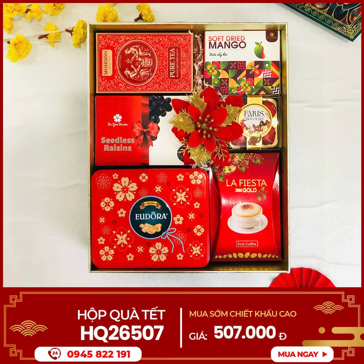 Hộp quà Tết 2026 HQ26507 1 Hộp quà Tết 2026 HQ26507