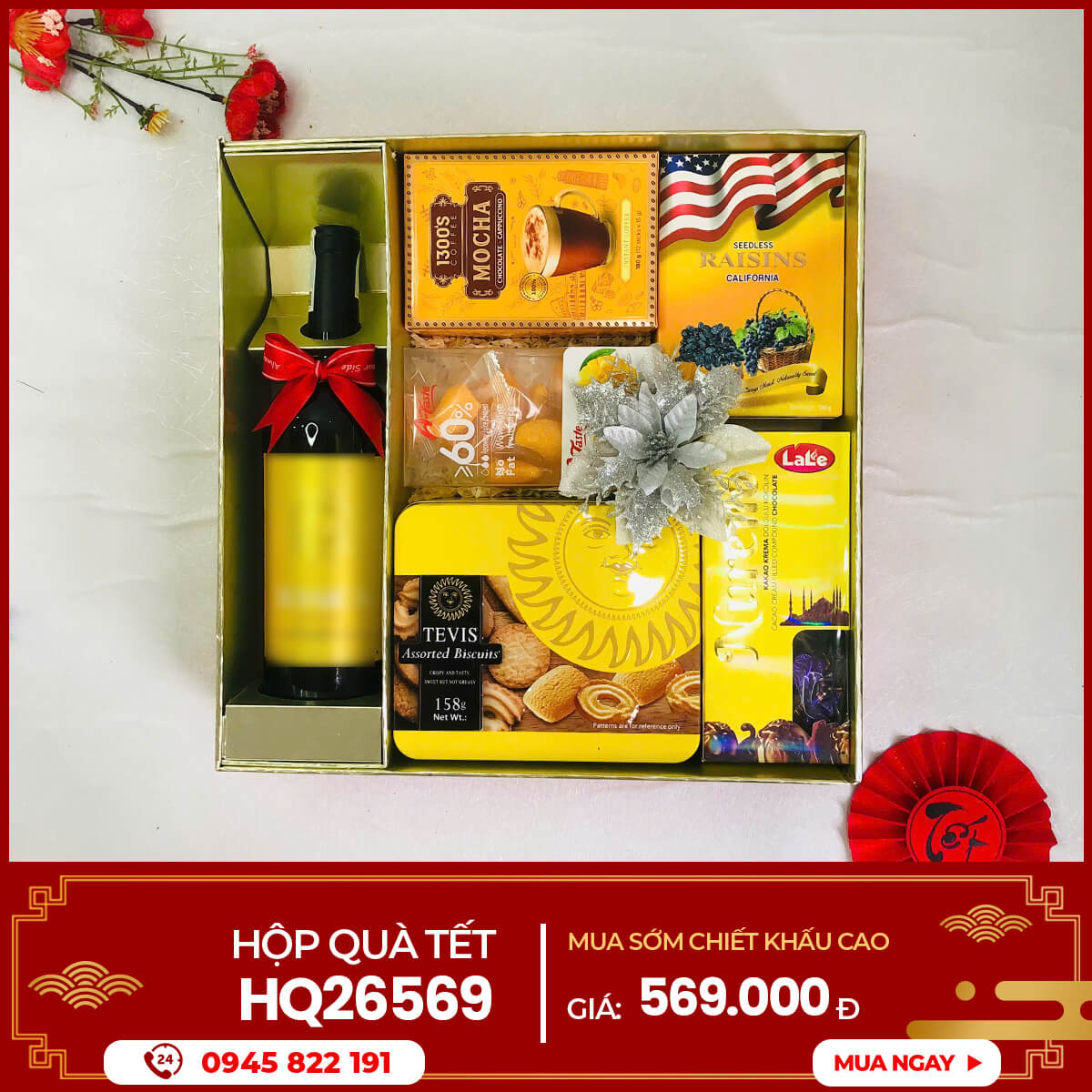 Hộp quà Tết 2026 HQ26569 1 Hộp quà Tết 2026 HQ26569
