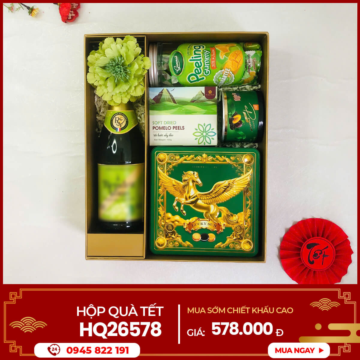 Hộp quà Tết 2026 HQ26578 1 Hộp quà Tết 2026 HQ26578