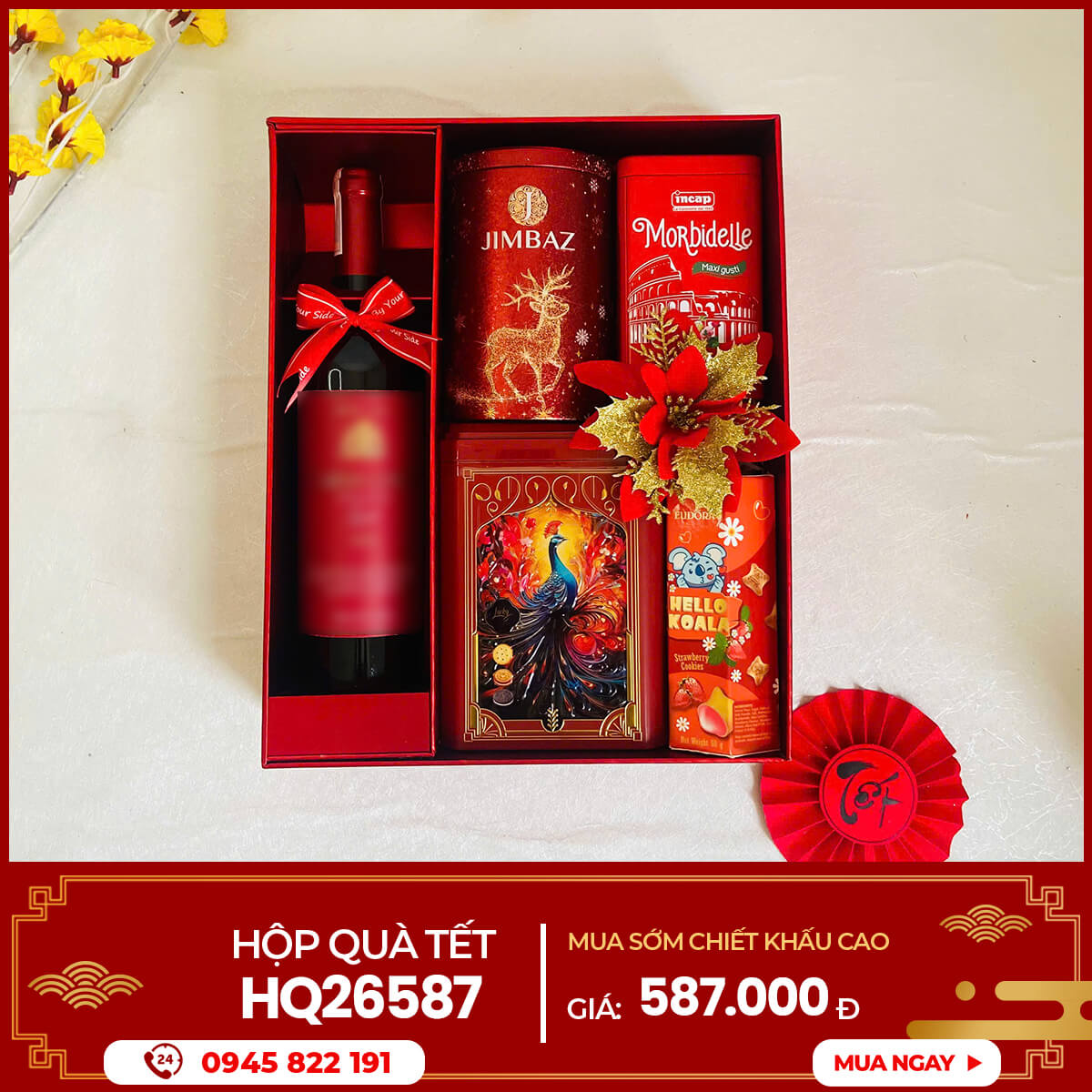 Hộp quà Tết 2026 HQ26587 1 Hộp quà Tết 2026 HQ26587