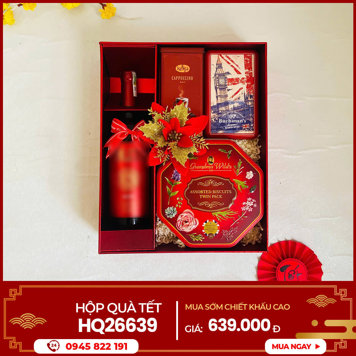 Hộp quà Tết 2026 HQ26639 1 Hộp quà Tết 2026 HQ26639