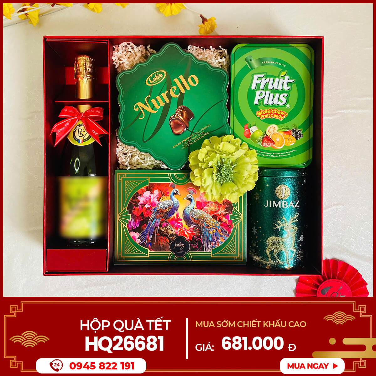 Hộp quà Tết 2026 HQ26681 1 Hộp quà Tết 2026 HQ26681