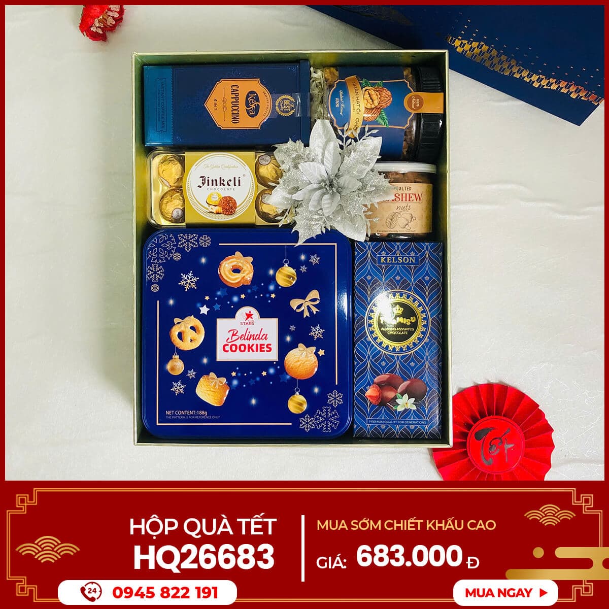 Hộp quà Tết 2026 HQ26683 1 Hộp quà Tết 2026 HQ26683