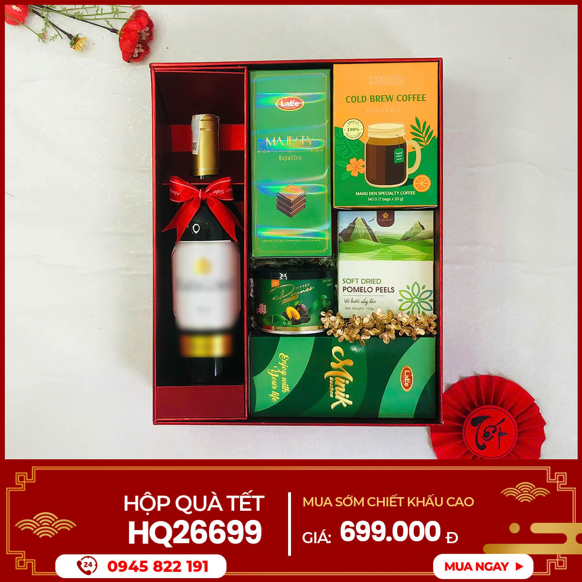 Hộp quà Tết 2026 HQ26699 1 Hộp quà Tết 2026 HQ26699