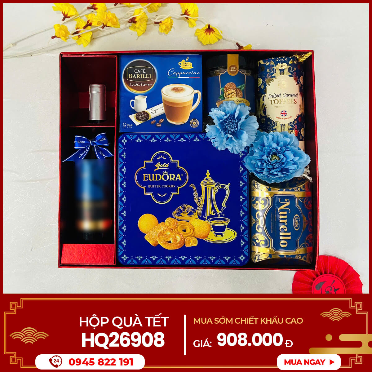 Hộp quà Tết 2026 HQ26908 1 Hộp quà Tết 2026 HQ26908