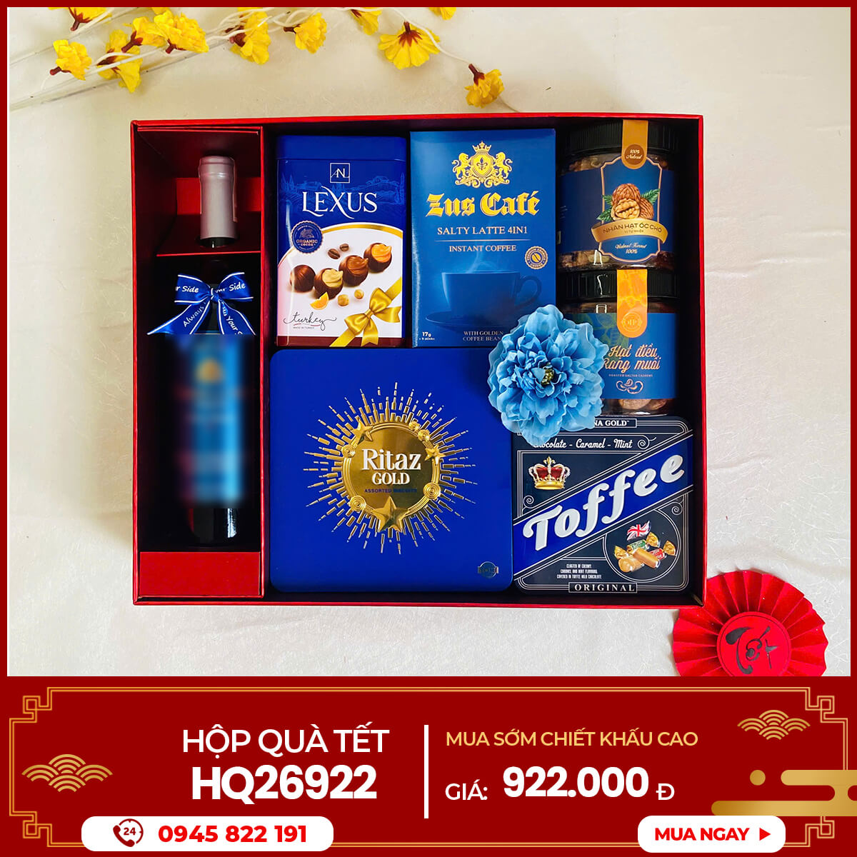 Hộp quà Tết 2026 HQ26922 1 Hộp quà Tết 2026 HQ26922