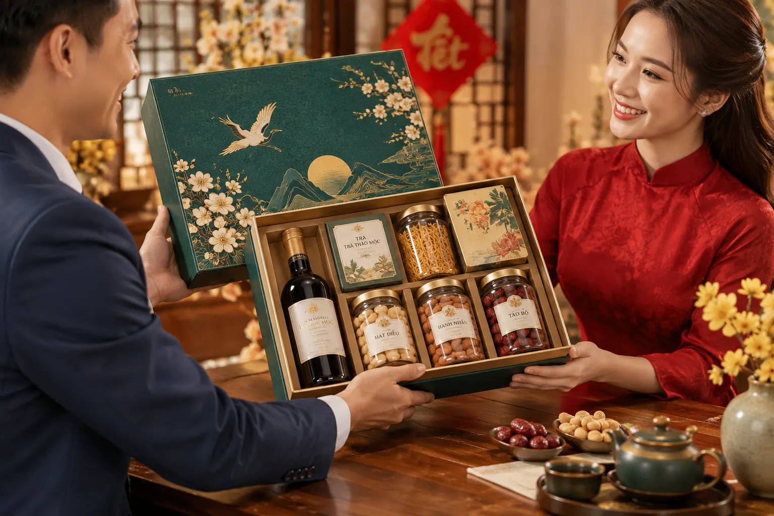 hộp quà tết thiên về sức khỏe hộp quà Tết thiên về sức khỏe
